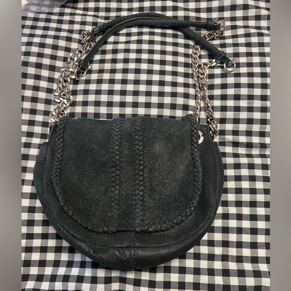 Ramy Brook suede Elegant Black Chain Strap Women's Bag #A-16 bag